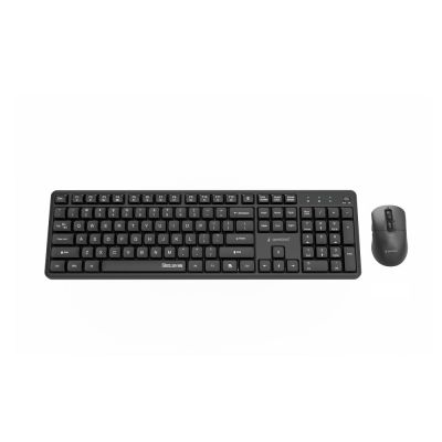 2. GEMBIRD WIRELESS KEYBOARD + MOUSE SET SILENT KEY PRO BUSINESS, BLACK, US LAYOUT