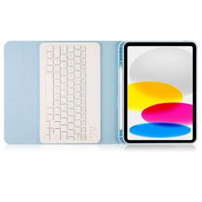5. Tech-Protect SC Pen + Keyboard Case with Keyboard for iPad 10.9" 2022 - Light Blue