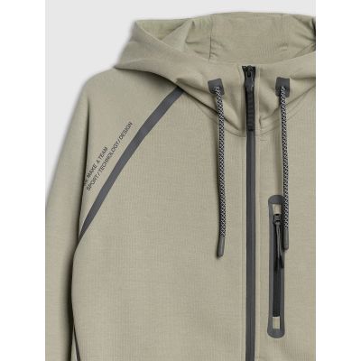 10. Men's zip-up hooded sweatshirt 4F 4FRAW25TSWSM2456-47S