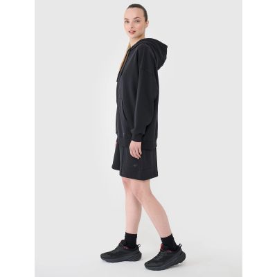 4. Women's sweatshirt with a zipper and hood 4F 4FRSS25TSWSF2152-20S