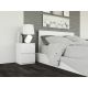 2. M2 MALWA BEDSIDE TABLE 2 DRAWERS WHITE
