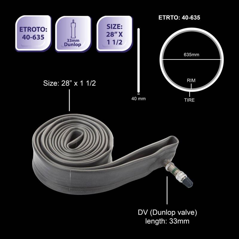 7. BICYCLE TUBES 28x1 1/2 DV BICYCLE GEAR