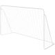 ENERO FOOTBALL GOAL WITH NET 240x150x90CM FI 25 and 22mm