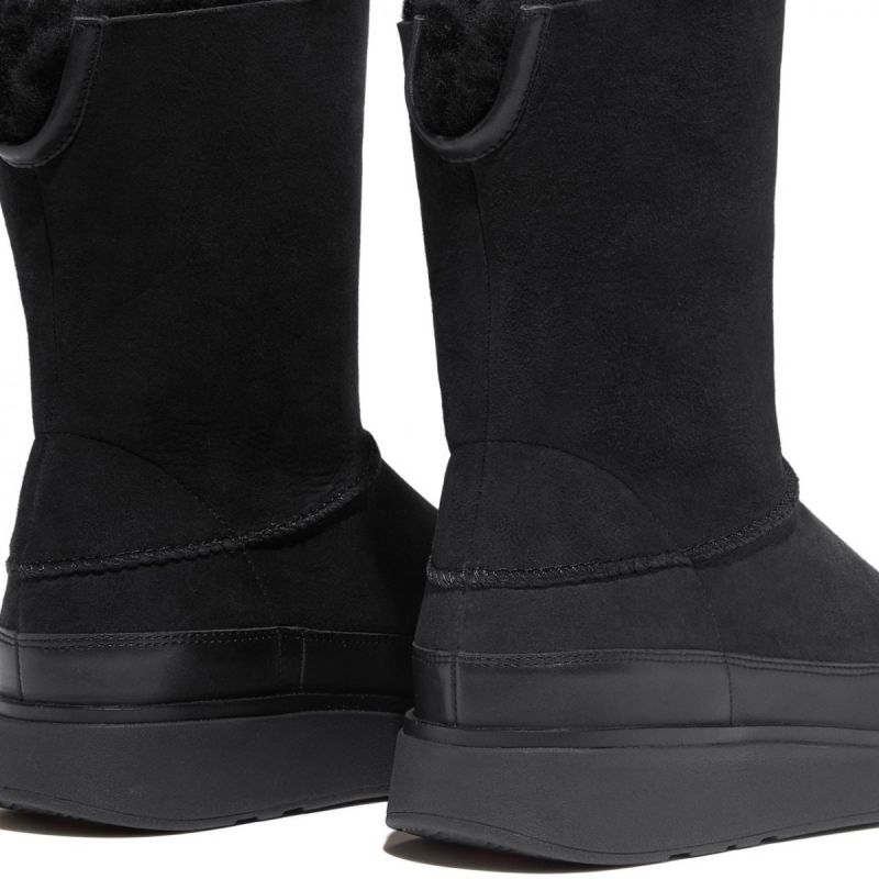 4. FitFlop GEN-FF Short Double-Faced Shearling Boots W GO9-090