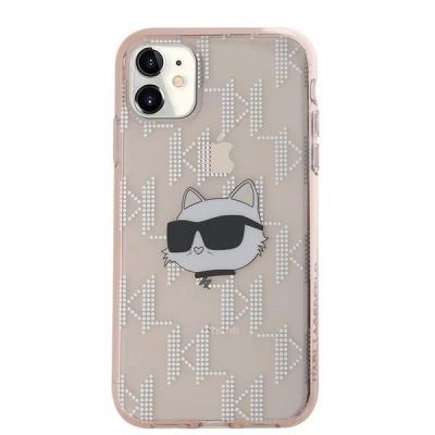 3. Karl Lagerfeld IML Choupette Head & Monogram case for iPhone 11 / Xr - pink