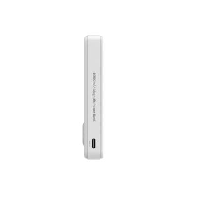8. Powerbank Wozinsky WLWP-10KA0Y3WS 22.5W PD Qi2 10000 mAh, with stand, 1x USB-A, 1x USB-C - white