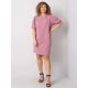 Dusty pink plus size cotton dress (RV-SK-6319.65)