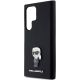 6. Karl Lagerfeld Silicone Ikonik Metal Pin case for Samsung Galaxy S23 Ultra - black