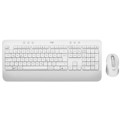 7. Logitech Signature MK650 Combo For Business Keyboard Mouse Included Office Bluetooth QWERTZ German White