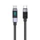 Orico LDC2C USB-C - USB-C PD 100W Cable with LED Display 480 Mbps 3 m - Black