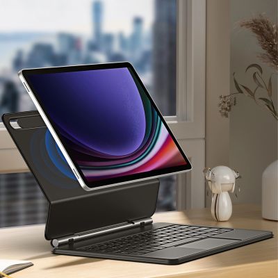 8. Dux Ducis Keyboard (MK Series) Case with Bluetooth Keyboard for Samsung Galaxy Tab S9+ / S8+ / S7+ - Black