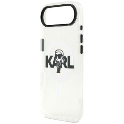 6. Karl Lagerfeld IML Karl Sketch Logo MagSafe Case for iPhone 17 Air - Transparent