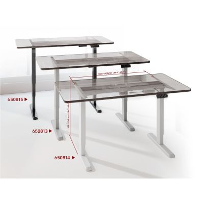 5. Equip 650813 Standing Desk Frame Electric Current 2 x Legs Gray