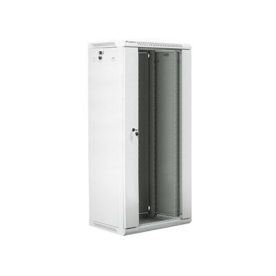 3. LANBERG WALL-HUNG CABINET 19" 27U 600X450 (GLASS DOOR, GRAY RAL7035)