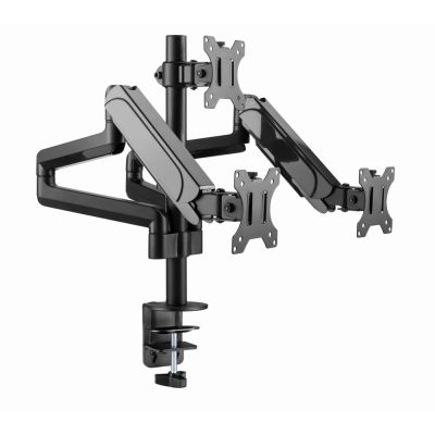 24. GEMBIRD ADJUSTABLE DESK ARM/MOUNT FOR 3 MONITORS 17-27, VESA 100X100MM, UP TO 7 KG