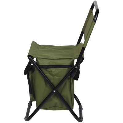 3. FISHING CAMPING FOLDING CHAIR GREEN WITH BAG UNDER THE SEAT 35x28x58CM