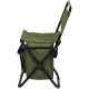 3. FISHING CAMPING FOLDING CHAIR GREEN WITH BAG UNDER THE SEAT 35x28x58CM
