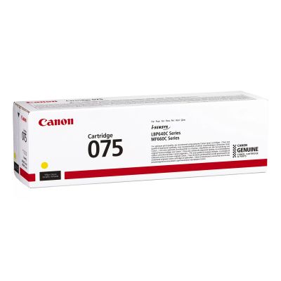 8. Canon 075 Toner Cartridge 1pc Original Yellow