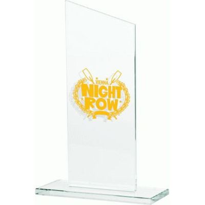 5. Engraved glass trophy + paint filling
