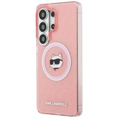 2. Karl Lagerfeld IML Repeated Choupette MagSafe Case for Samsung Galaxy S26 Ultra - Pink