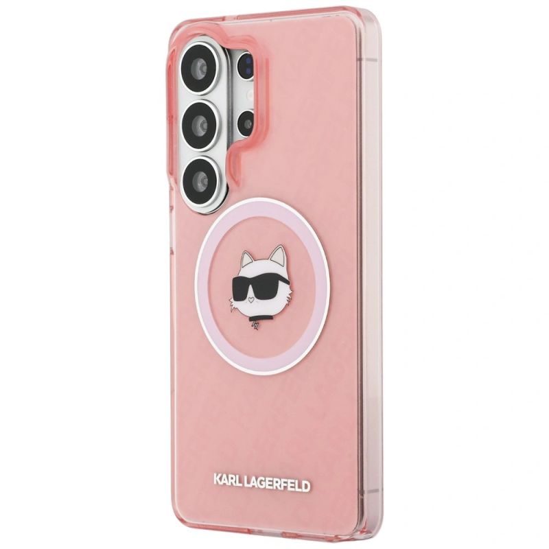 2. Karl Lagerfeld IML Repeated Choupette MagSafe Case for Samsung Galaxy S26 Ultra - Pink