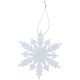 2. SNOWFLAKE BAUBLE PENDANT 2 PCS PATTERN 12 ARMS