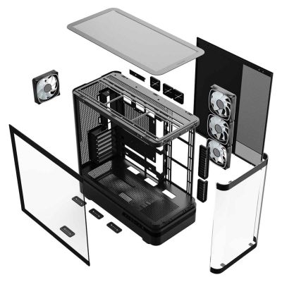 19. MODECOM VOLCANO AQ 200 ARGB MIDI CASE BLACK