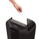 3. Fellowes LX70 paper shredder, 4407501 black, 18 liters, Shreds up to 11 A4 sheets (70g) at a time into 4×40 mm (P-4/T-4) particles, Safety Lock