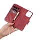14. iCarer Wallet Case 2in1 Cover iPhone 14 Pro Max Leather Flip Cover Anti-RFID Red (WMI14220728-RD)