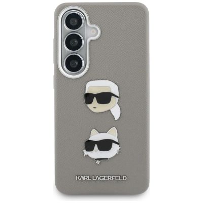 3. Karl Lagerfeld Saffiano Double Heads Metal case for Samsung Galaxy S26 - silver