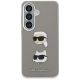 3. Karl Lagerfeld Saffiano Double Heads Metal case for Samsung Galaxy S26 - silver