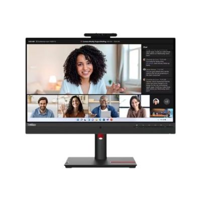 20. Lenovo ThinkVision Monitor 23.8" T24mv-30 16:9 IPS Panel 1920 x 1080 Lift USB Hub Daisy Chain Ethernet RJ45 Camera & Speakers DP HDMI