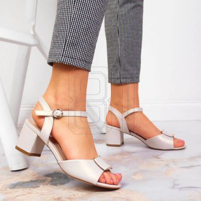 6. Sandals on the post of Sergio Leone W SK139F beige