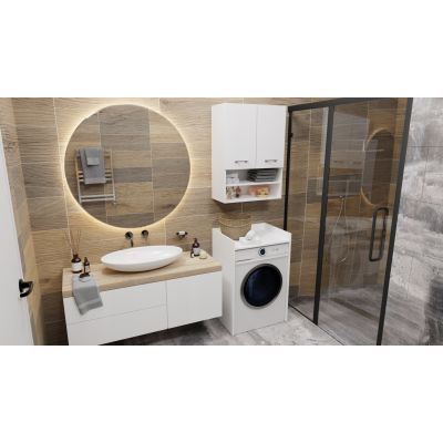 8. WASHING MACHINE CABINET POLA NP WHITE