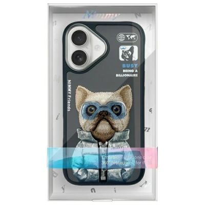 12. Nimmy Cool&Cute 2.0 Dog Case for iPhone 16 - Black