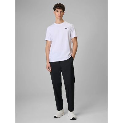 4. Men's regular plain T-shirt 4F 4FRMM00TTSHM4192-10S