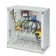 Generating box for photovoltaic system for 1MPPT, with DC fire protection switch / Phoenix-Contact / 1000DC / box 1MPPT / 1137053 / Includes: surge protection type T1/T2, DC fire protection switch with remote access, sealed housing (IP65) with cable glands