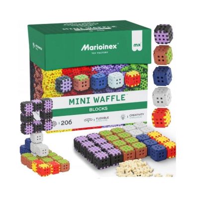4. Marioinex Mini Waffle building blocks, 206 pieces