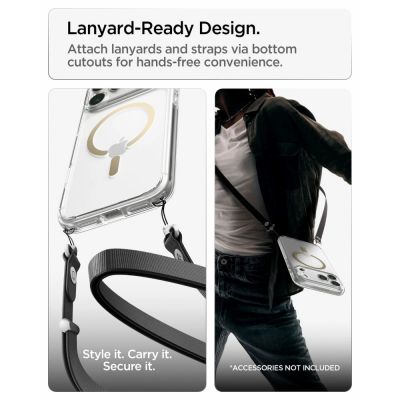 13. Spigen Ultra Hybrid MagSafe Case for iPhone 18 Pro Max / 17 Pro Max - Transparent Gold