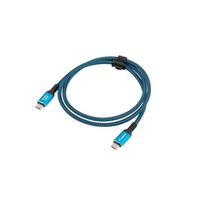 5. LANBERG USB-C CABLE M/M USB4 0.5M 240W 8K 60HZ BLACK-BLUE