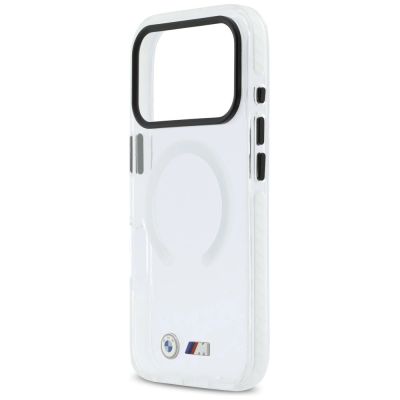 6. BMW M IML Shockproof Metal Logos MagSafe Case for iPhone 17 Pro - Clear