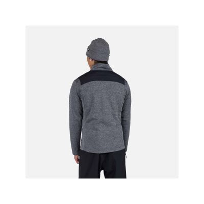 6. Rossignol Classique Hybrid Clim Fz sweatshirt, gray