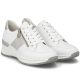 3. Women's sneakers with zipper, white, Rieker N4322-80