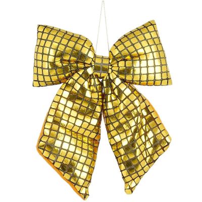 3. GOLD DECORATIVE BOW 20x23CM MICA