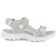 Women's leather sports sandals with Velcro, gray Artiker 56C1244