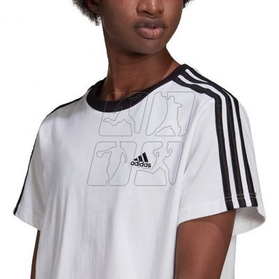 5. Adidas Essentials 3-Stripes Tee W H10201