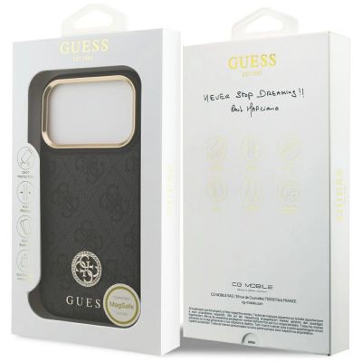 8. Guess 4G Strass Logo MagSafe case for iPhone 17 Pro - black