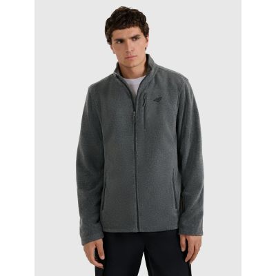 Men's Regular Fit Fleece Jacket with Stand-Up Collar 4F 4FRMM00TFLEM435-23M