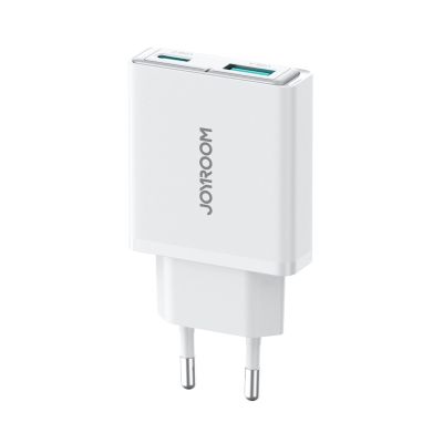 5. Joyroom JR-TCF14 20W USB-A USB-C Super Slim Wall Charger - White