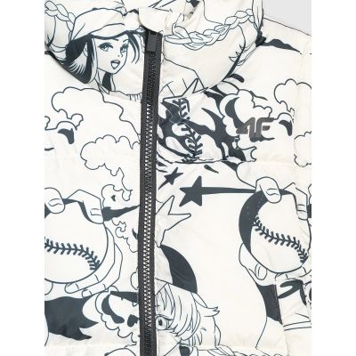 8. Girls' down vest with synthetic filling 4F 4FJRAW25TVJAF320-11A